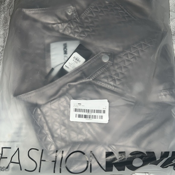 Letty Faux Leather Moto Jacket | Color: Silver | NEW/NWT!!🩶 - Picture 8 of 8